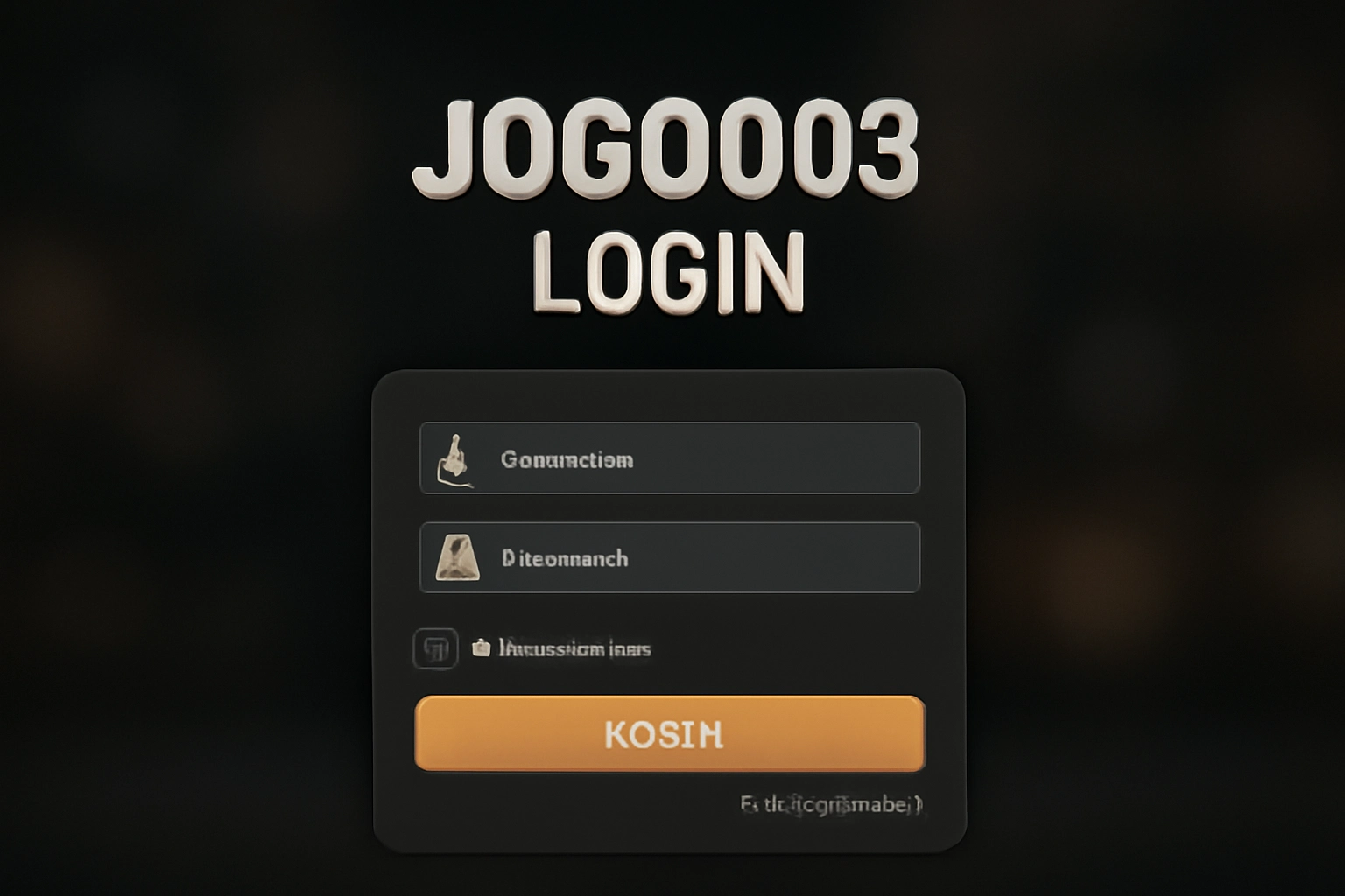 Não Perca tempo, o rRgistro na site JOGO003