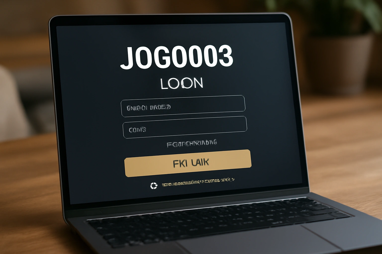 Criar uma nova Conta no plataforma JOGO003